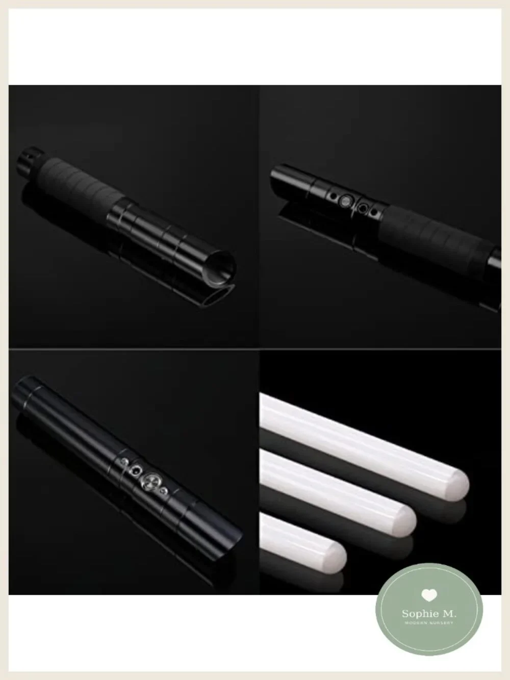 RGB Lightsaber Metal Hilt USB Rechargeable with Sounds Effect for Cosplay